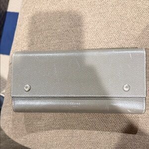 Celine Gray Leather Wallet